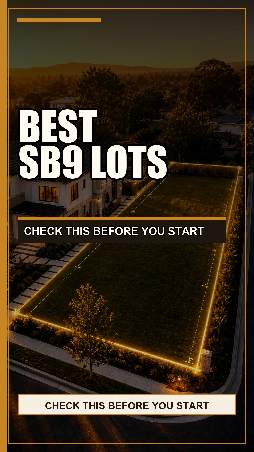 Best properties for SB9 lot splits video thumbnail