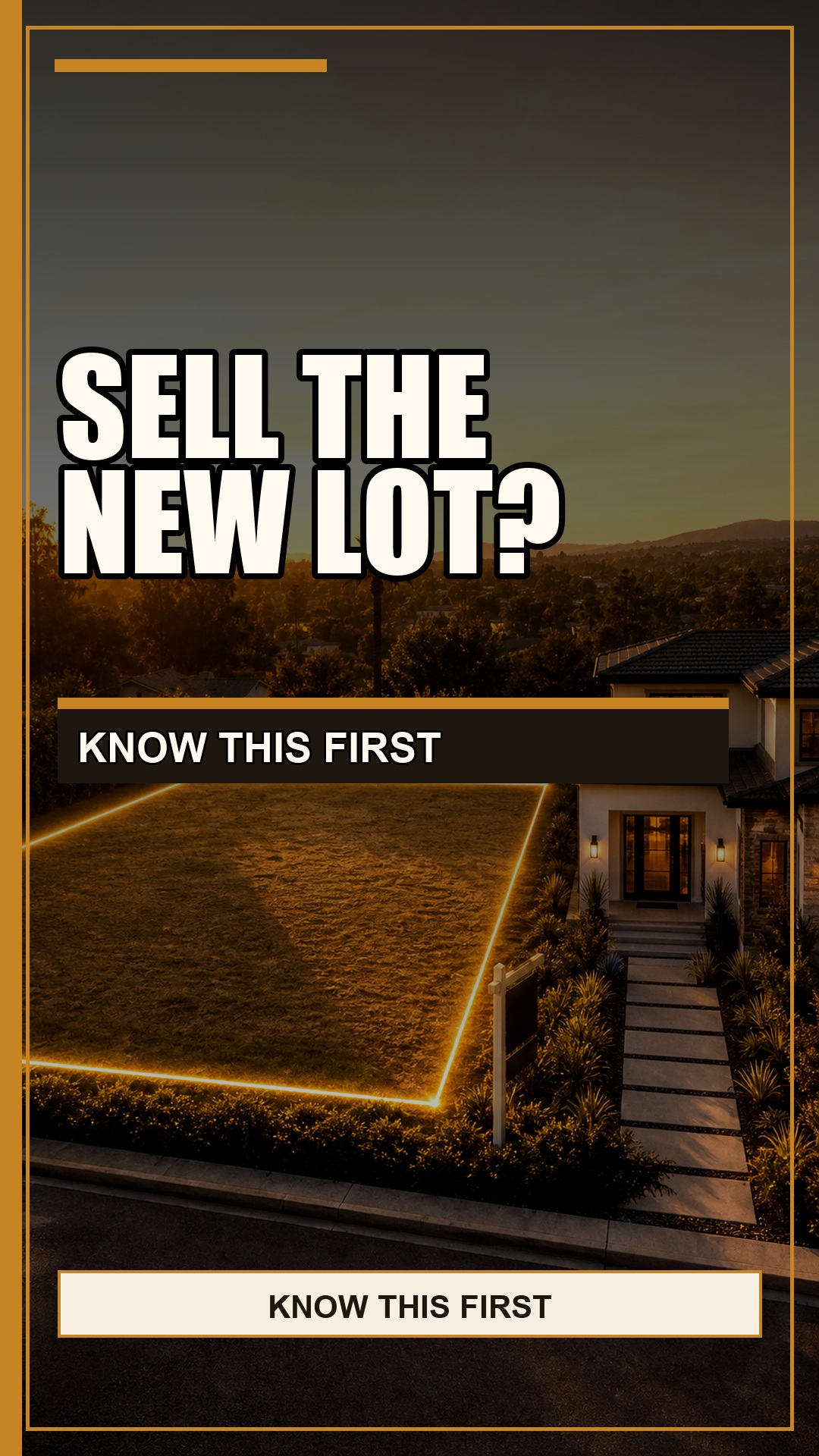 Can you sell the new SB9 lot without building? video thumbnail