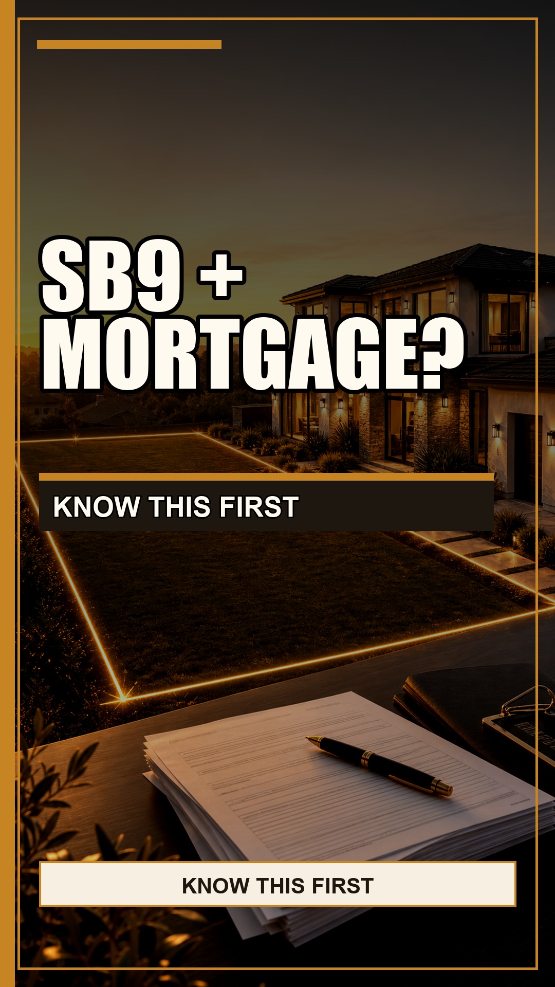 Can you do an SB9 lot split with a mortgage? video thumbnail